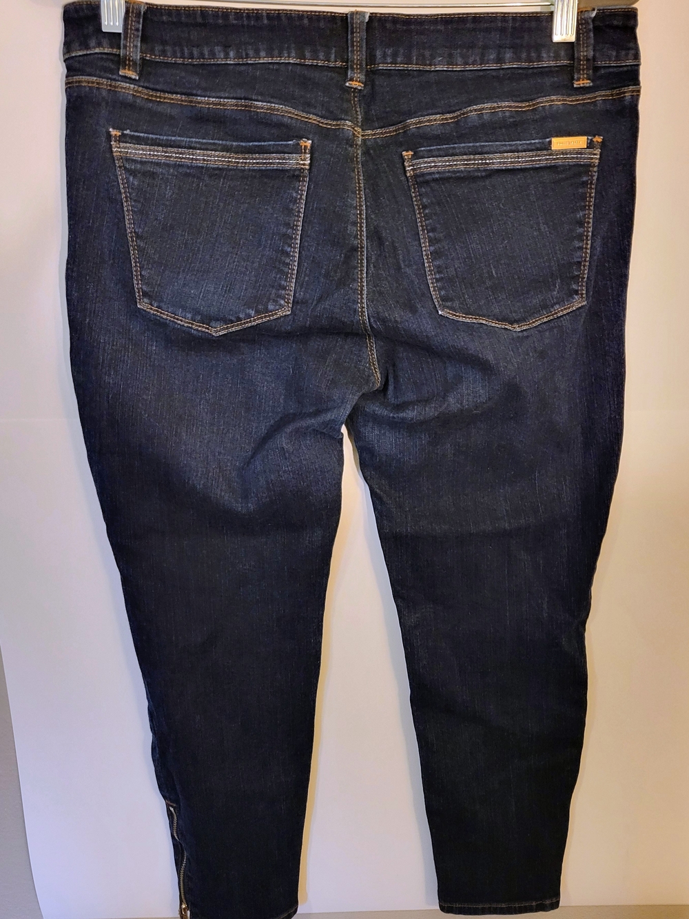 White House Black Market Dark Indigo Skimmer Ankle Jeans - Slim Cropped Fit